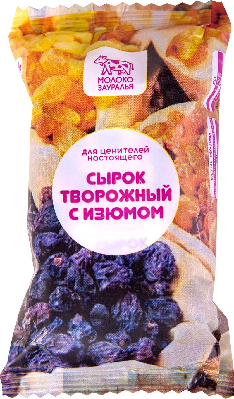 

Сырок творожный Молоко Зауралья с изюм 4.5 % 100 г