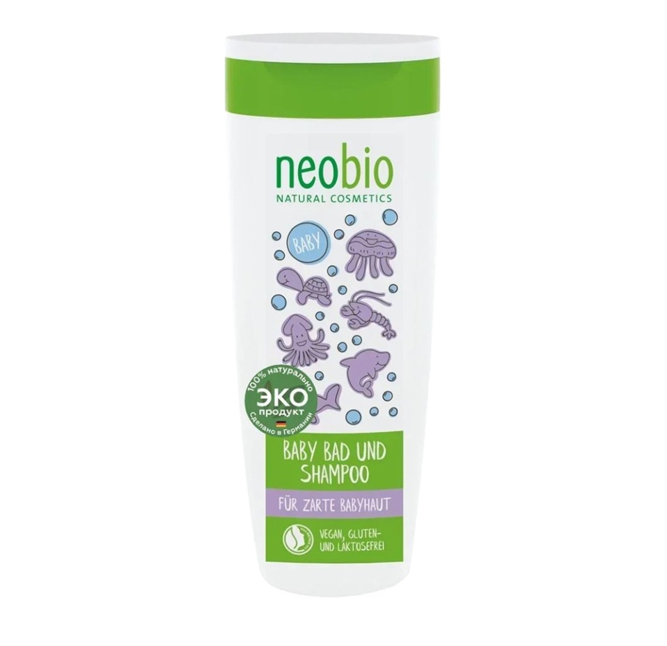 

Шампунь-гель Neobio для волос и тела Детский с Био-Алоэ и Био-Календулой 250 мл