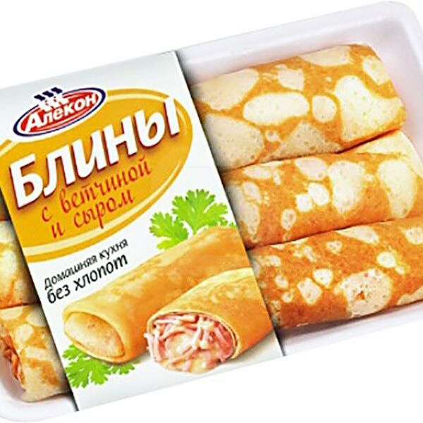 Блины Алекон с ветчиной и сыром замороженные