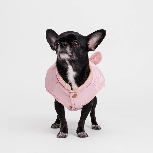 Куртка розовая зайка XS