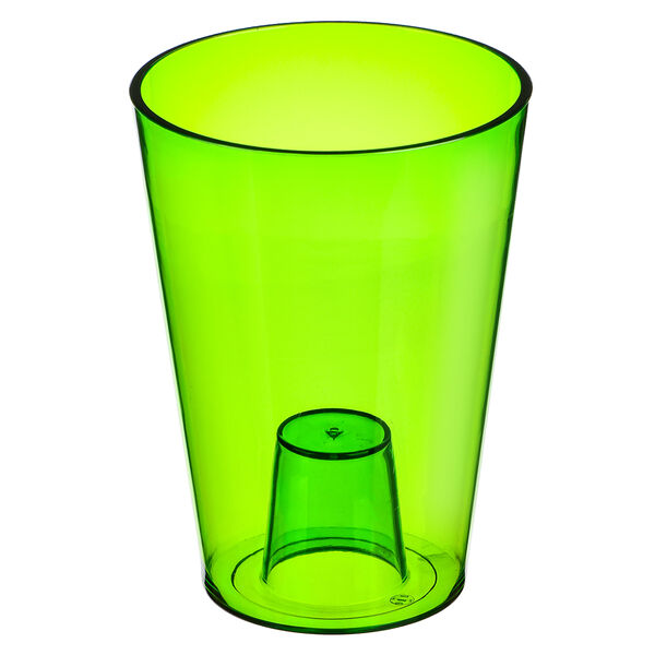 Кашпо крокус, зеленый 1,3л, пластик