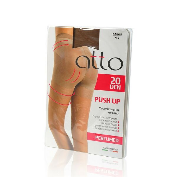 Женские моделирующие колготки Atto Push Up 20den Daino 4 размер