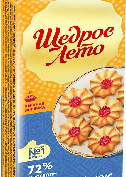 Маргарин Щедрое Лето сливочный 72%