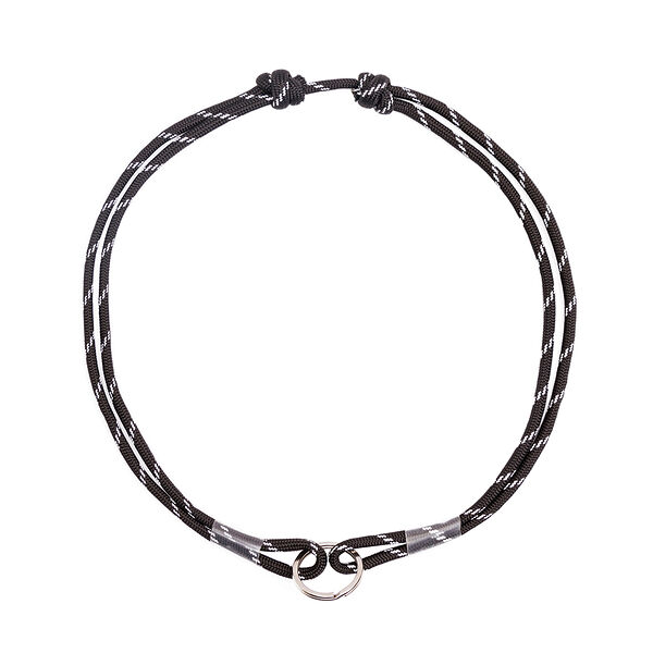 Шнурок для адресника светоотражающий из парашютного паракорда, размер45-75 см