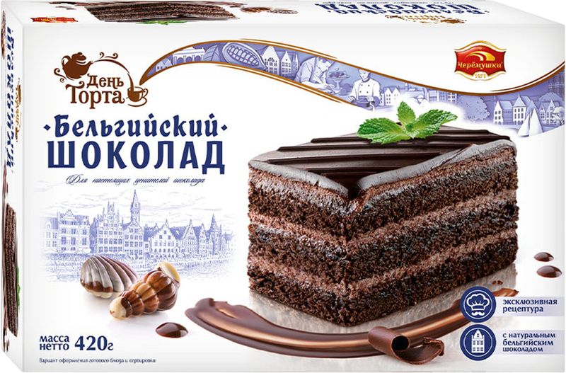 

Торт День торта Бельгийский шоколад 420 г