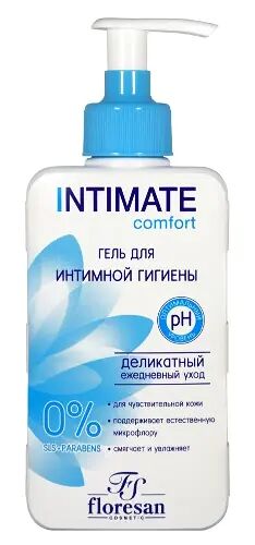Floresan intimate comfort гель для интимной гигиены деликатный 250 мл