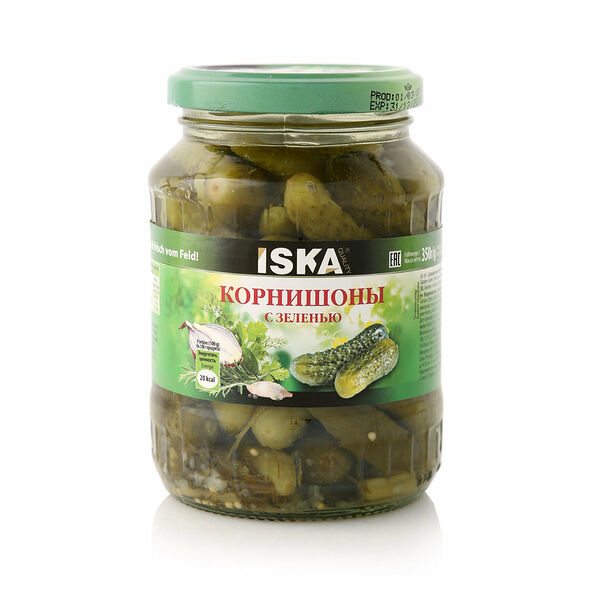Корнишоны с зеленью ТМ Iska (Иска)