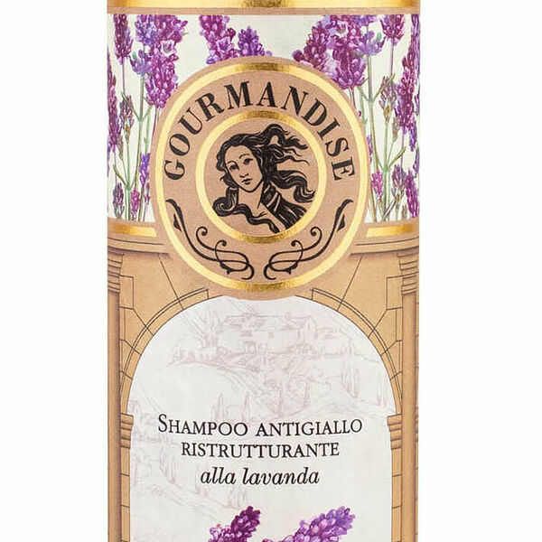 GOURMANDISE Шампунь для светлых волос восстанавливающий с экстрактом лаванды, 200 мл