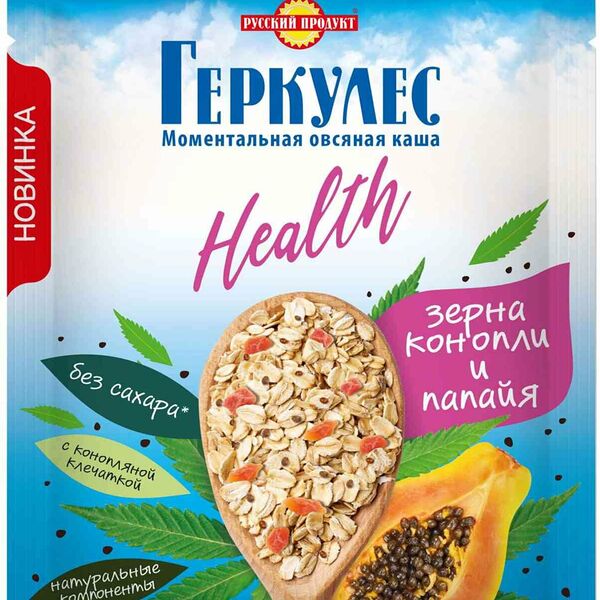 Каша овсяная Русский продукт с папайей и коноплей