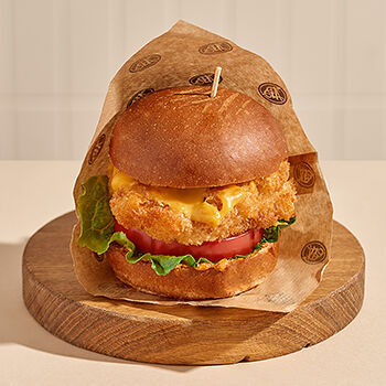 Бургер с курицей и розовыми томатами 290г, Россия