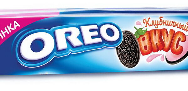 Печенье OREO с какао и крем нач клубника 95г
