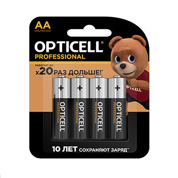Батарейки AA Рrofessional, Opticell, 4 шт., Китай