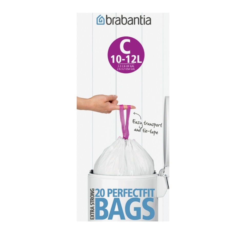 

Пакет пластиковый Brabantia C 10-12 л 20 шт.