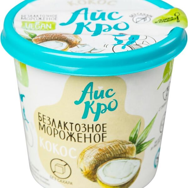 Десерт Icecro Кокос взбитый безлактозный 75г