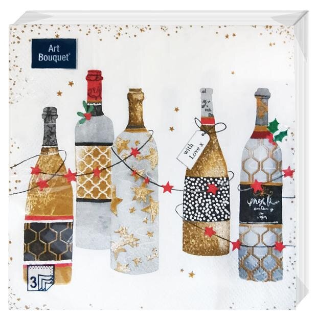 

Салфетки бумажные Art Bouquet Новый Год трехслойные 33х33 см 20 шт.