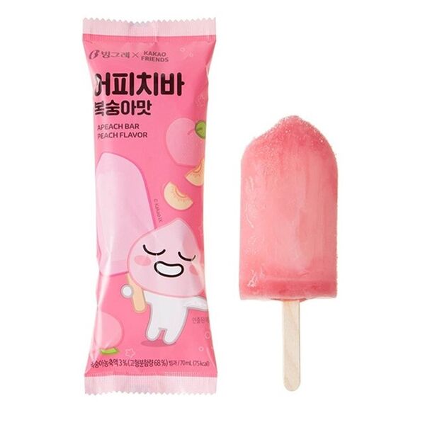 Эскимо Binggrae розовый персик , Республика Корея