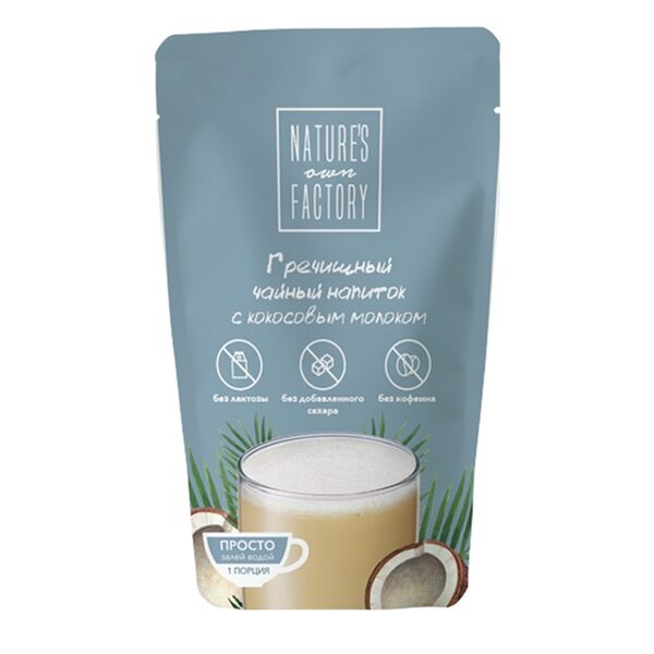 Гречишный напиток `NATURE`S OWN FACTORY` чайный с кокосовым молоком 25 г