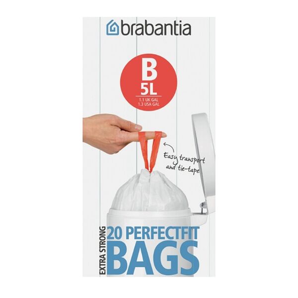 Пакет пластиковый Brabantia B 5 л 20 шт, Китай