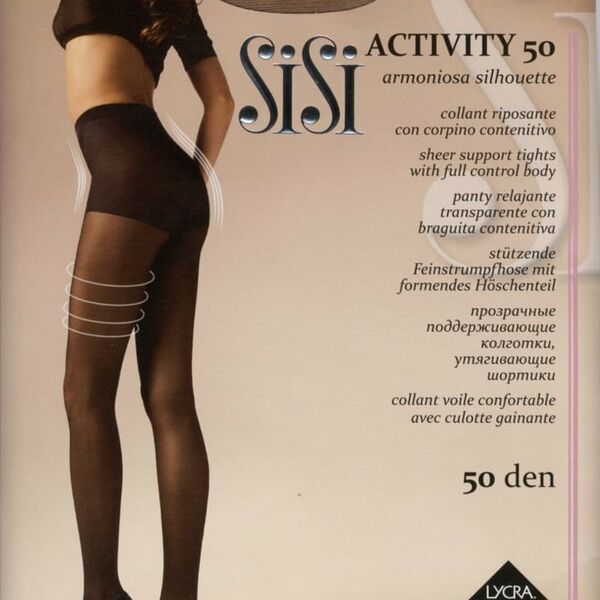 Колготки женские Activity (Активити) цвет: moka/шоколадный, размер 3, 50 den ТМ SiSi (СиСи)