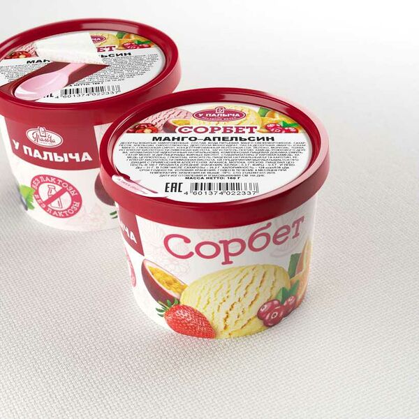 Сорбет Манго-апельсин 160 г
