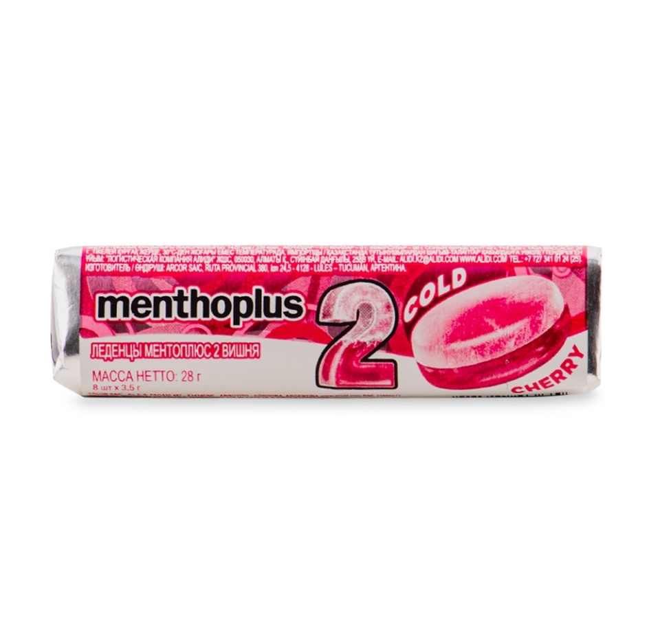 

Леденцы Menthoplus 2-Cherry 28 г