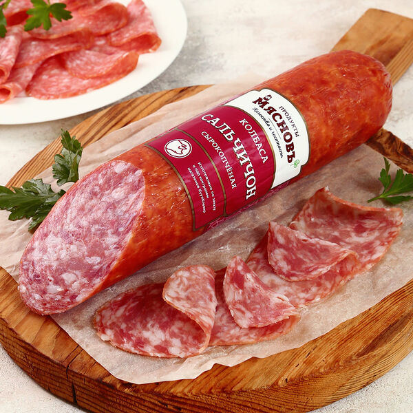 Колбаса Сальчичон сырокопченая полусухая МясновЪ от КуулКлевер, вес