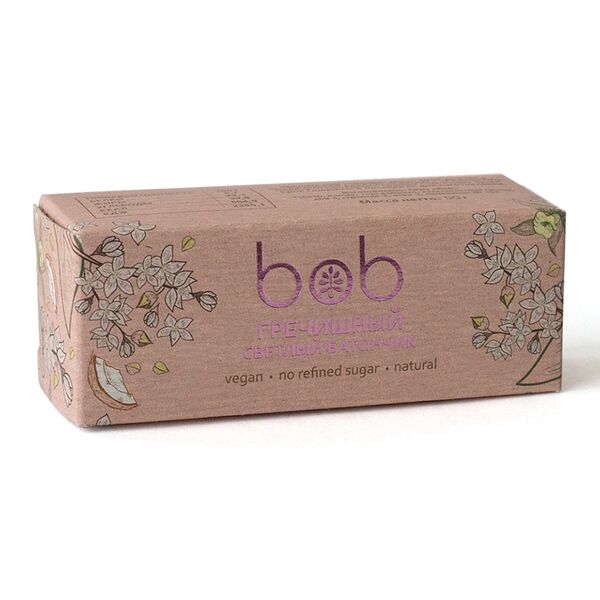 Гречишный светлый батончик Bob,Vegan,Natural,no sugar