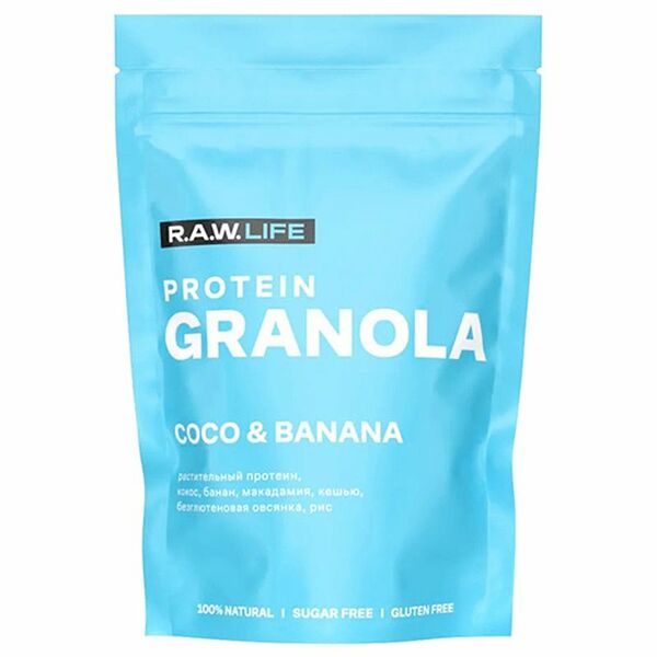 Гранола R.A.W. Life Кокос-Банан, 220г