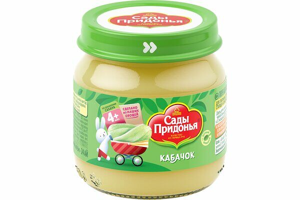 Пюре овощное Сады Придонья кабачок с 4 месяцев