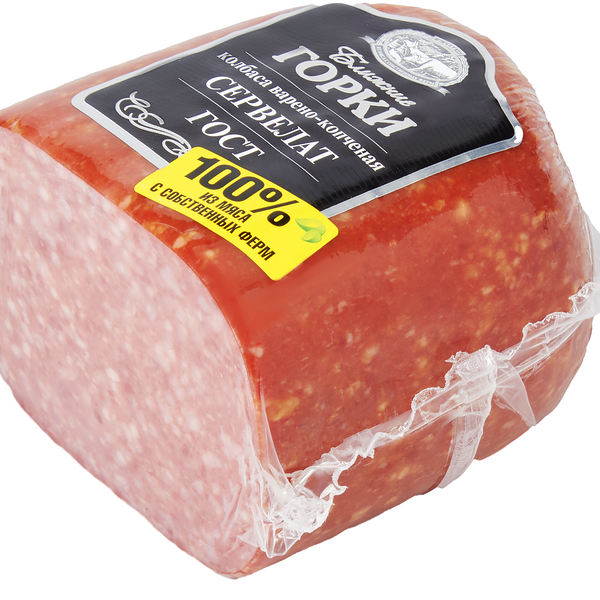 Колбаса Сервелат ГОСТ варено-копченая Ближние Горки