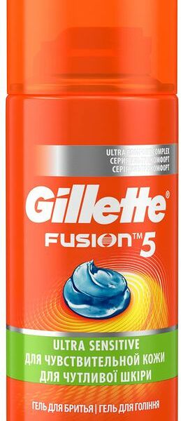 Гель для бритья Gillette Fusion5 Ultra Sensitive для чувствительной кожи
