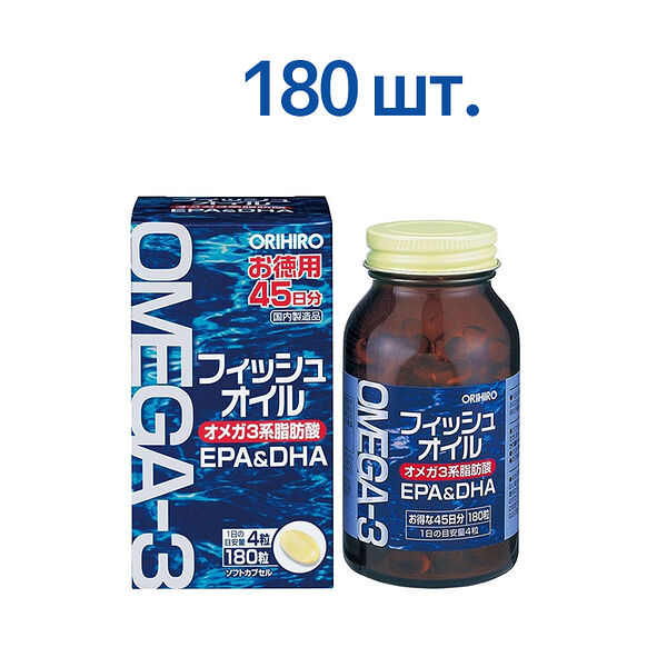 Orihiro Omega-3 капсулы 180 шт