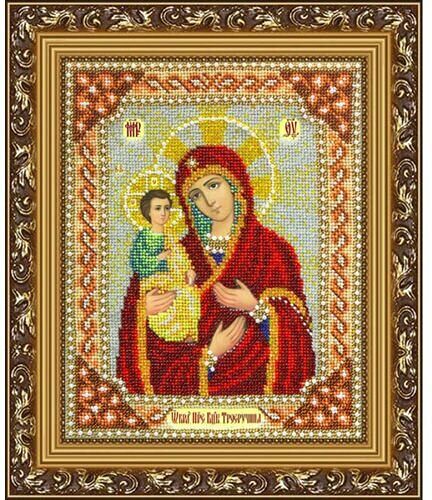 Б1016 Набор для вышивания бисером 'Богородица Троеручица' 20х25 см