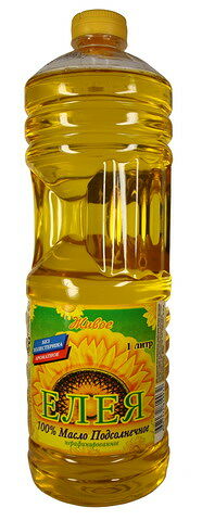 Масло подсолнечное Елея нерафинированное