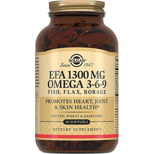 Solgar Комплекс жирных кислот 1300мг, Омега-3,6,9, №60 капс