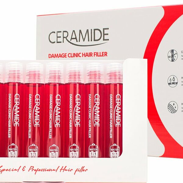 FARMSTAY Филлер для поврежденных волос с керамидами восстанавливающий, 10 х 13 мл