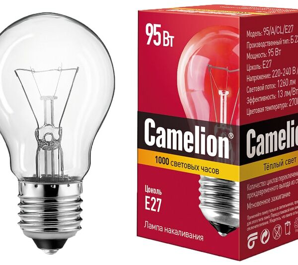 Лампа накаливания Camelion E27 95Вт