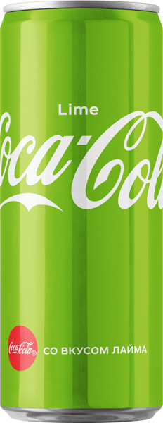Напиток б/а газ. Кока-Кола Лайм 0,33 л. ж/б