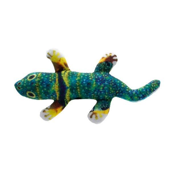 Игрушка для кошек FOXIE Ящерка с валерианой и кошачьей мятой