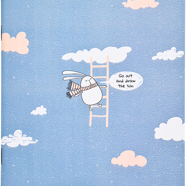 Тетрадь общая Bunny Облака А5 48 листов в клетку ТМ BeSmart (БиСмарт)