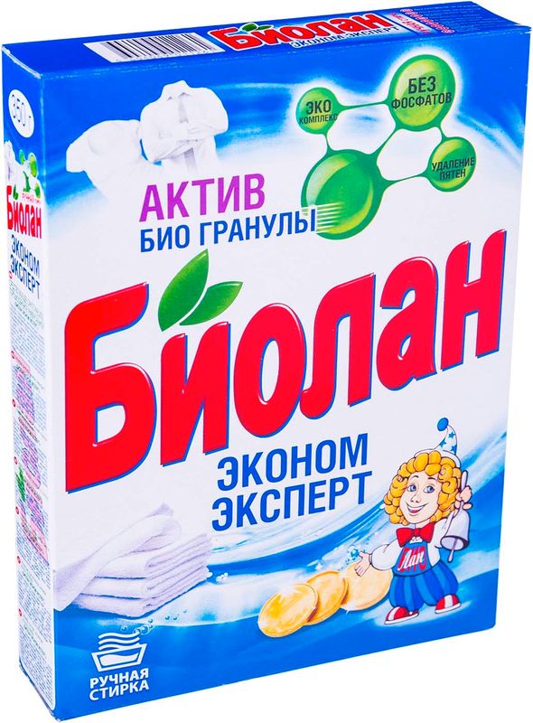 

Порошок для ручной стирки Биолан Эконом Эксперт 350 г
