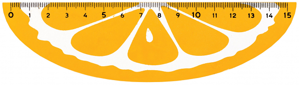 Линейка Centrum Фрукты деревянная, 15 см