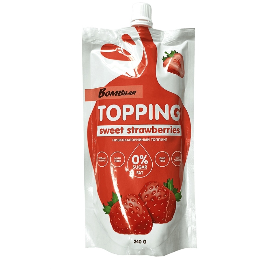 

Топпинг Bombbar Sweet Strawberries клубника 240 г