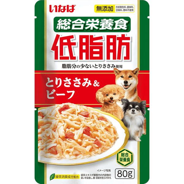 Влажный корм для собак Inaba Teishibo Куриное филе с говядиной в желе 80г