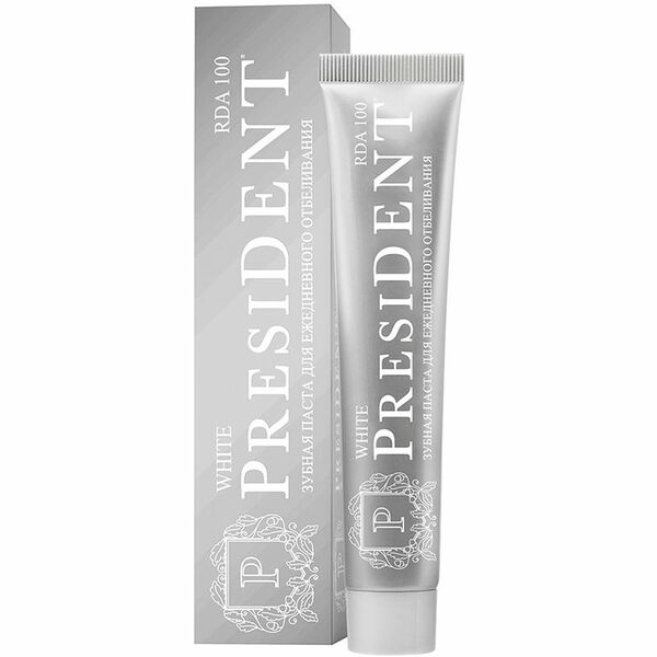 Зубная паста President White для ежедневного отбеливания
