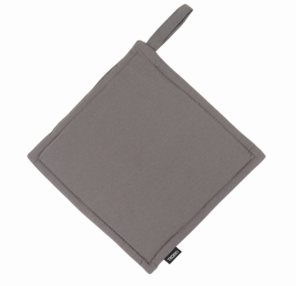 

Прихватка Tkano из хлопка серого цвета из коллекции Essential, 22х22 см, Индия