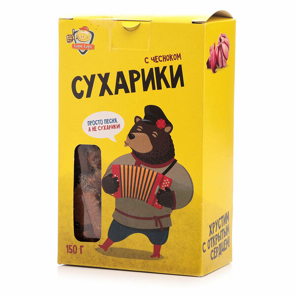Чипсы с чесноком ТМ Lope-Lope (Лоп-Лоп)