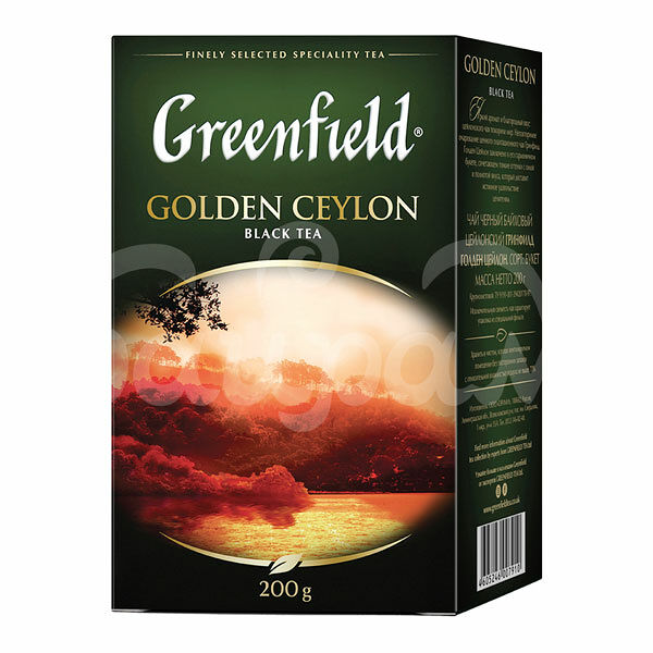 Чай Greenfield 200гр Golden Ceylon Крупнолистовой Черный