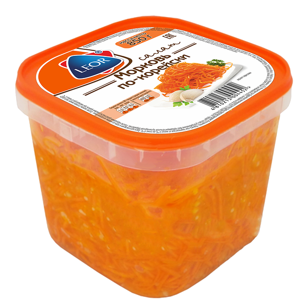 Салат Морковь по-корейски Леор Пластик вес 0,85 кг