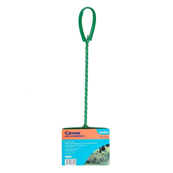 Сачок аквариумный, 10х7,5 см (длина ручки 25 см)